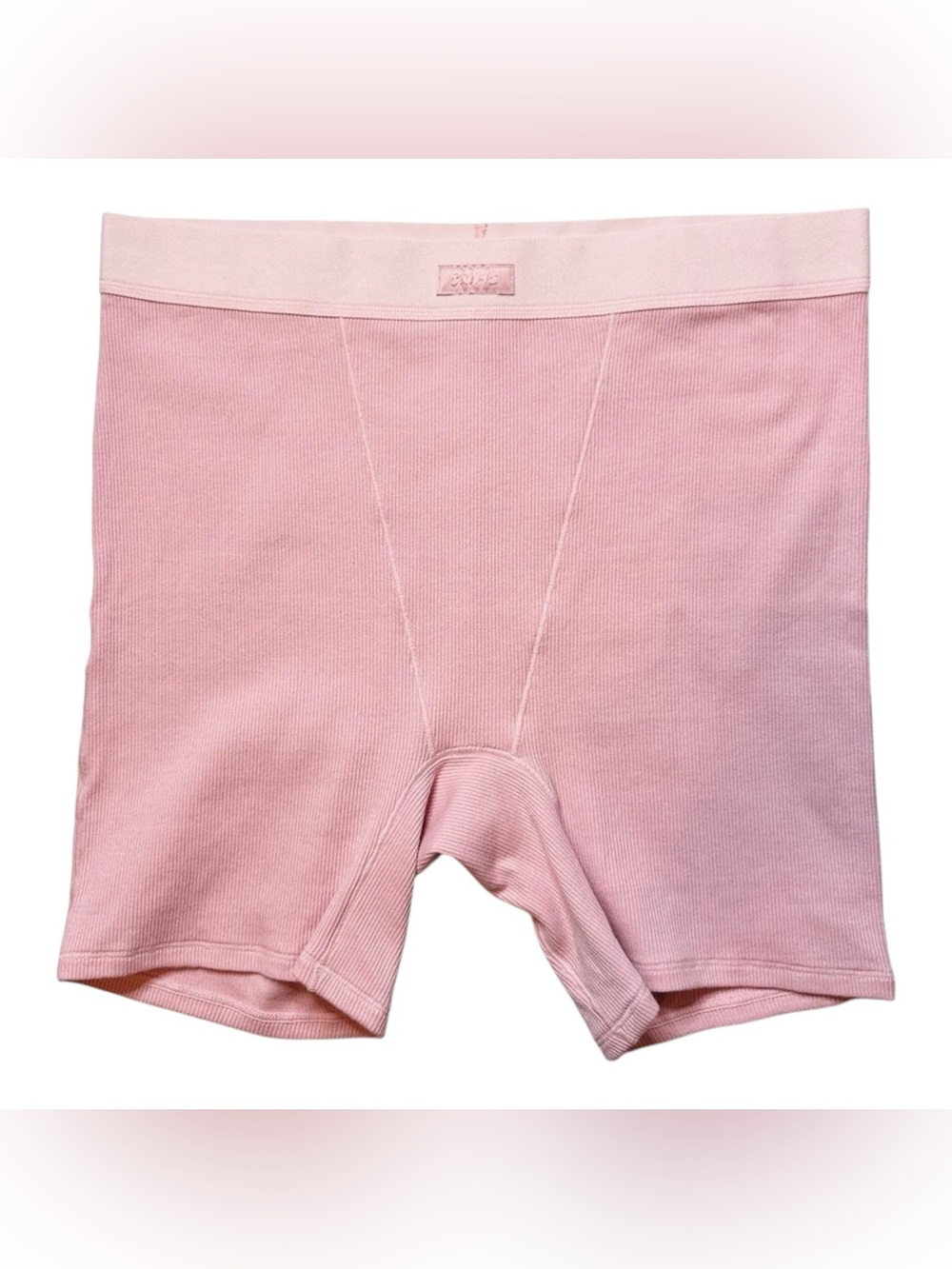 SKIMS Pink Cotton Rib Boxers